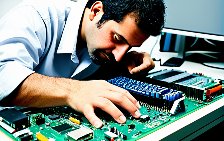A Technician Recovering a BIOS**

"A skilled computer technician in a bright, modern electronics repair shop, carefully working on a motherboard, fully clothed in appropriate attire. He is using specialized tools to recover a corrupted BIOS. The workshop is clean and organized with various electronic components visible in the background. Safe for work, professional, perfect anatomy, correct proportions, well-formed hands, appropriate content, family-friendly, modest clothing."

**