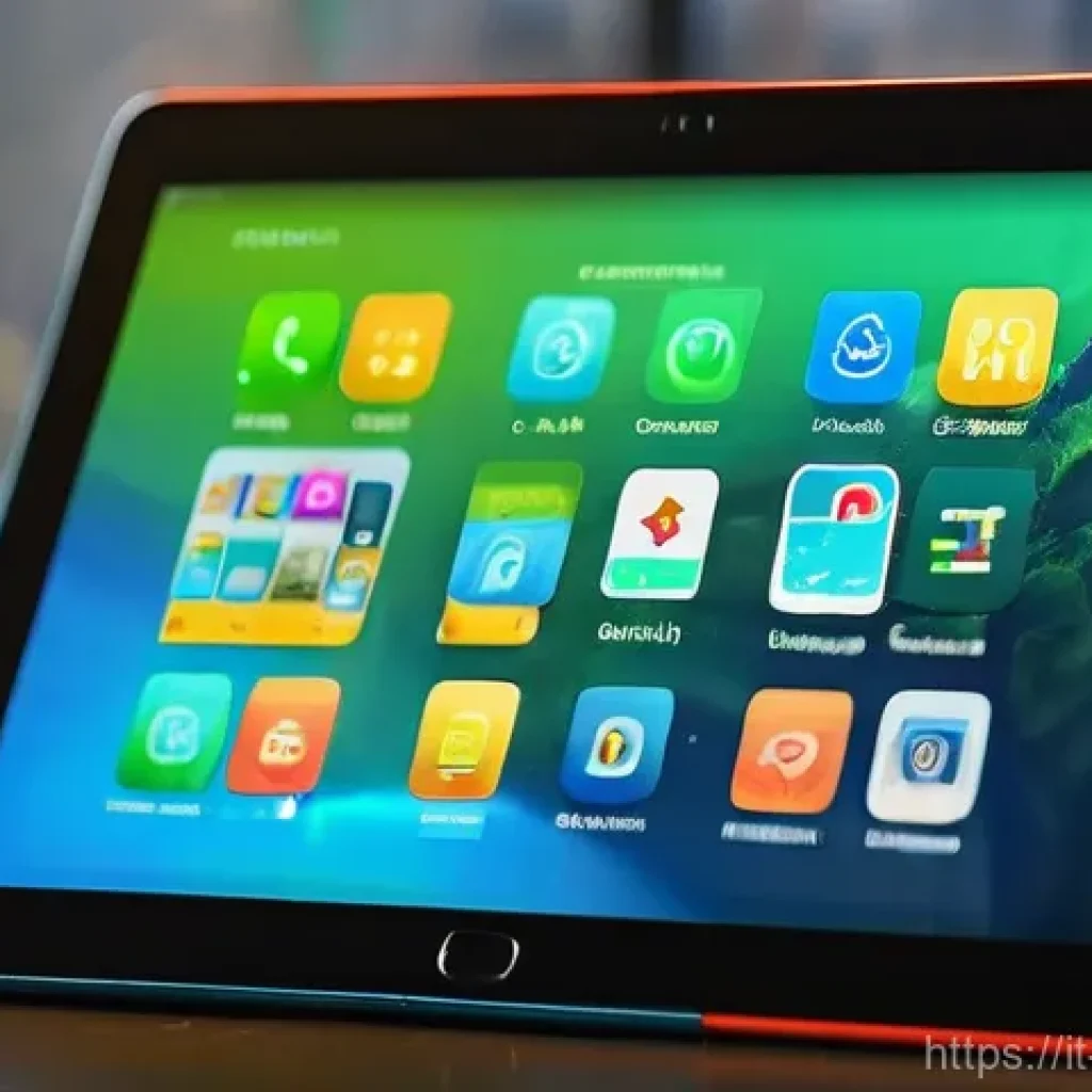 펌웨어 업데이트로 장치 수명 연장하기 - **Prompt:** A close-up, artistic shot of a well-used but newly vibrant smartphone or tablet. One sid...