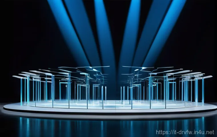 외장 SSD의 펌웨어 관리 팁 - **Prompt:** A visually stunning, high-tech external SSD, personified as a grand orchestra stage. The...
