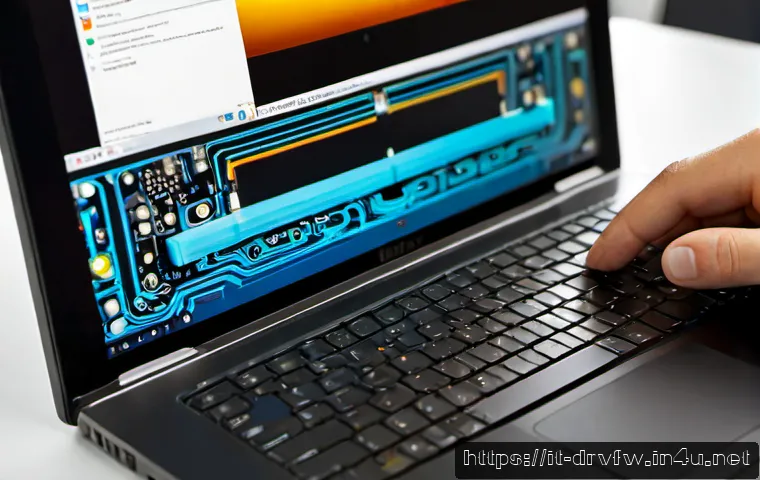 Home 30 펌웨어와 소프트웨어의 차이점 - Photorealistic split-view technology workspace, left side a close-up of a compact circuit board with...