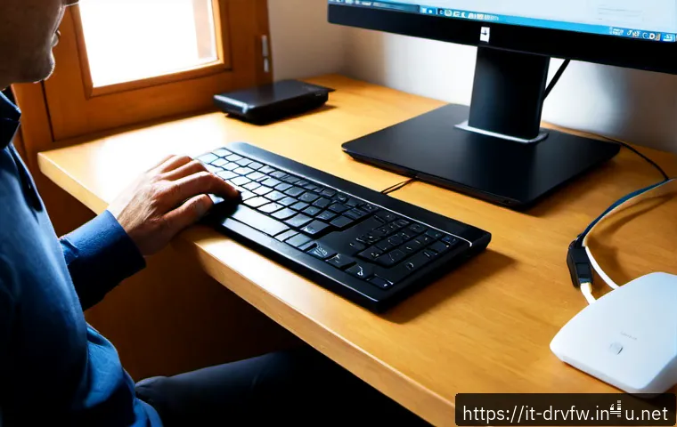 Home 17 펌웨어 업데이트 중 오류 해결법 - Photorealistic close-up of an Italian home office desk during a device firmware update recovery, mid...